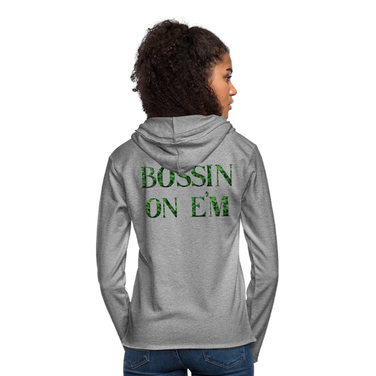 Unisex Lightweight Terry Hoodie - heather gray