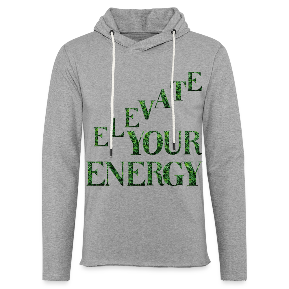 Unisex Lightweight Terry Hoodie - heather gray
