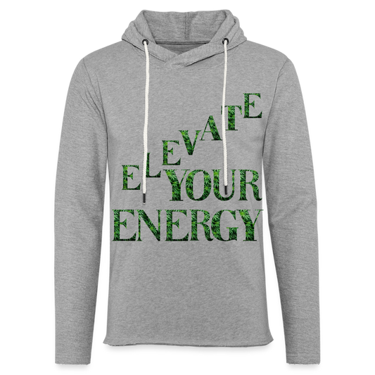 Unisex Lightweight Terry Hoodie - heather gray