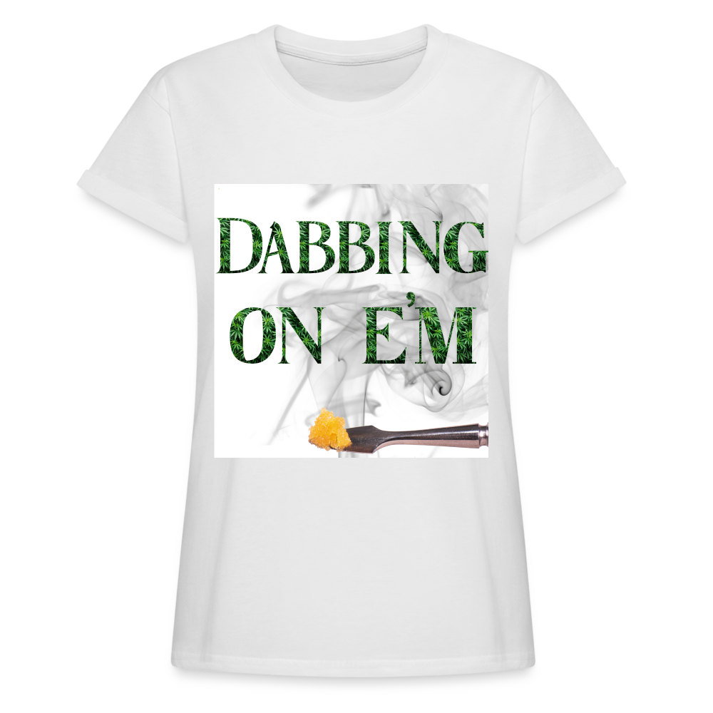 Dabbing On E'm Women's Relaxed Fit T-Shirt - white