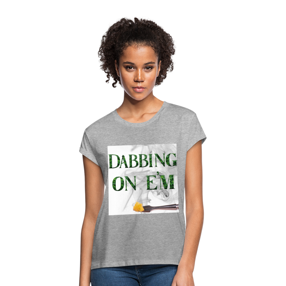 Dabbing On E'm Women's Relaxed Fit T-Shirt - heather gray