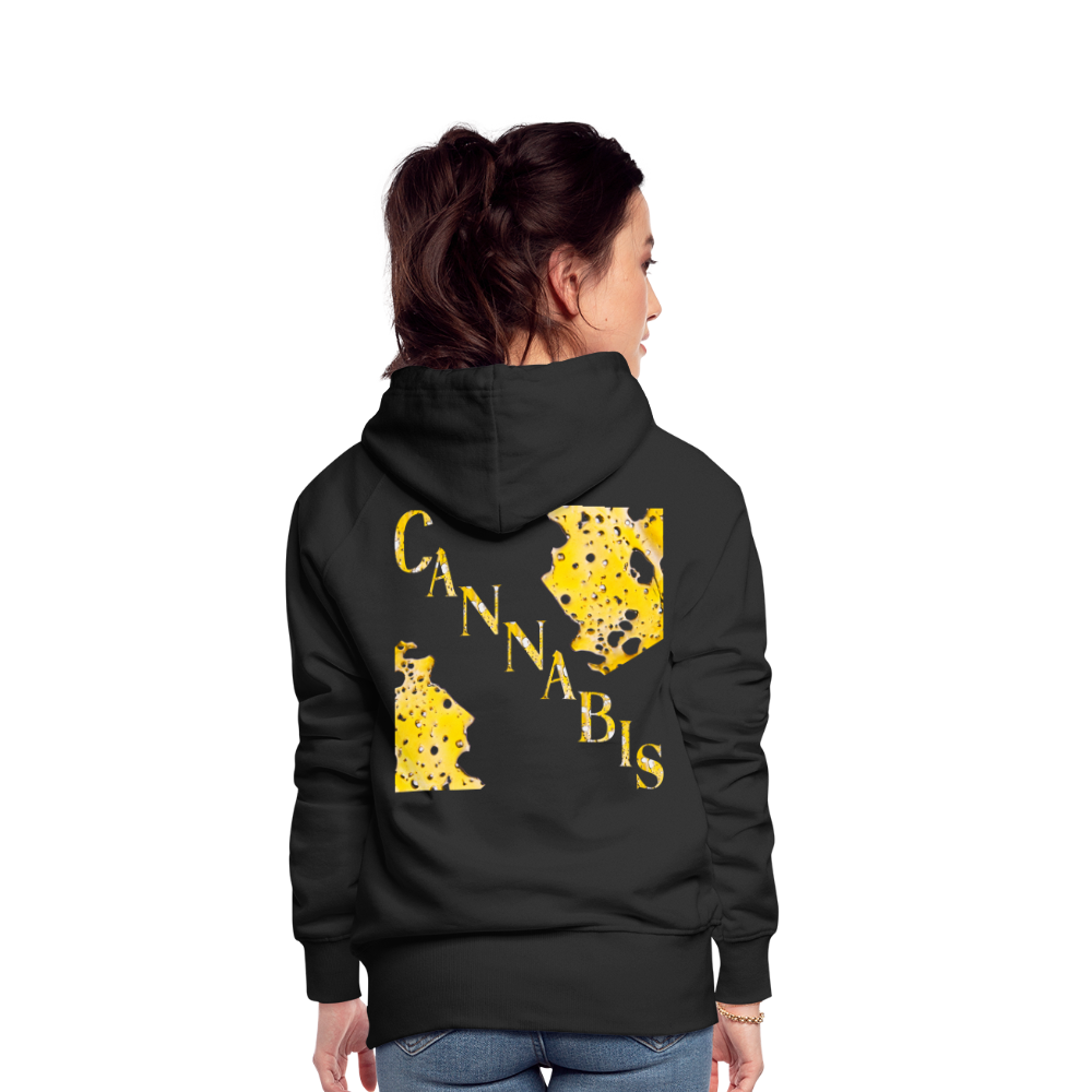 Dabbin On E'm Ladies Premium Hoodie - black