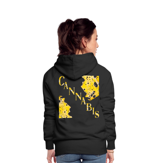 Dabbin On E'm Ladies Premium Hoodie - black