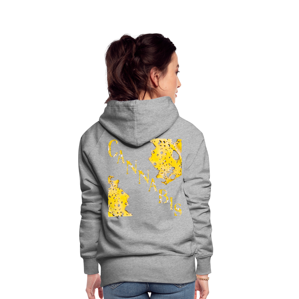 Dabbin On E'm Ladies Premium Hoodie - heather grey