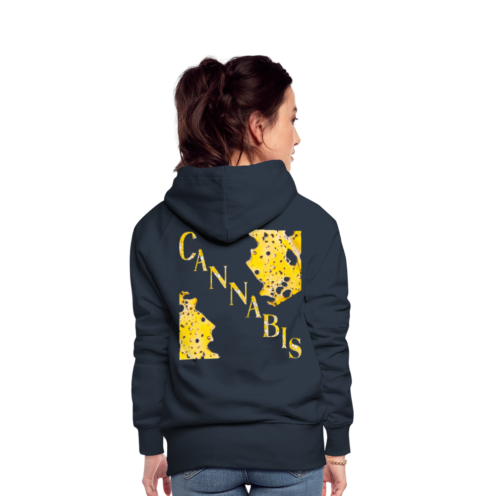Dabbin On E'm Ladies Premium Hoodie - navy
