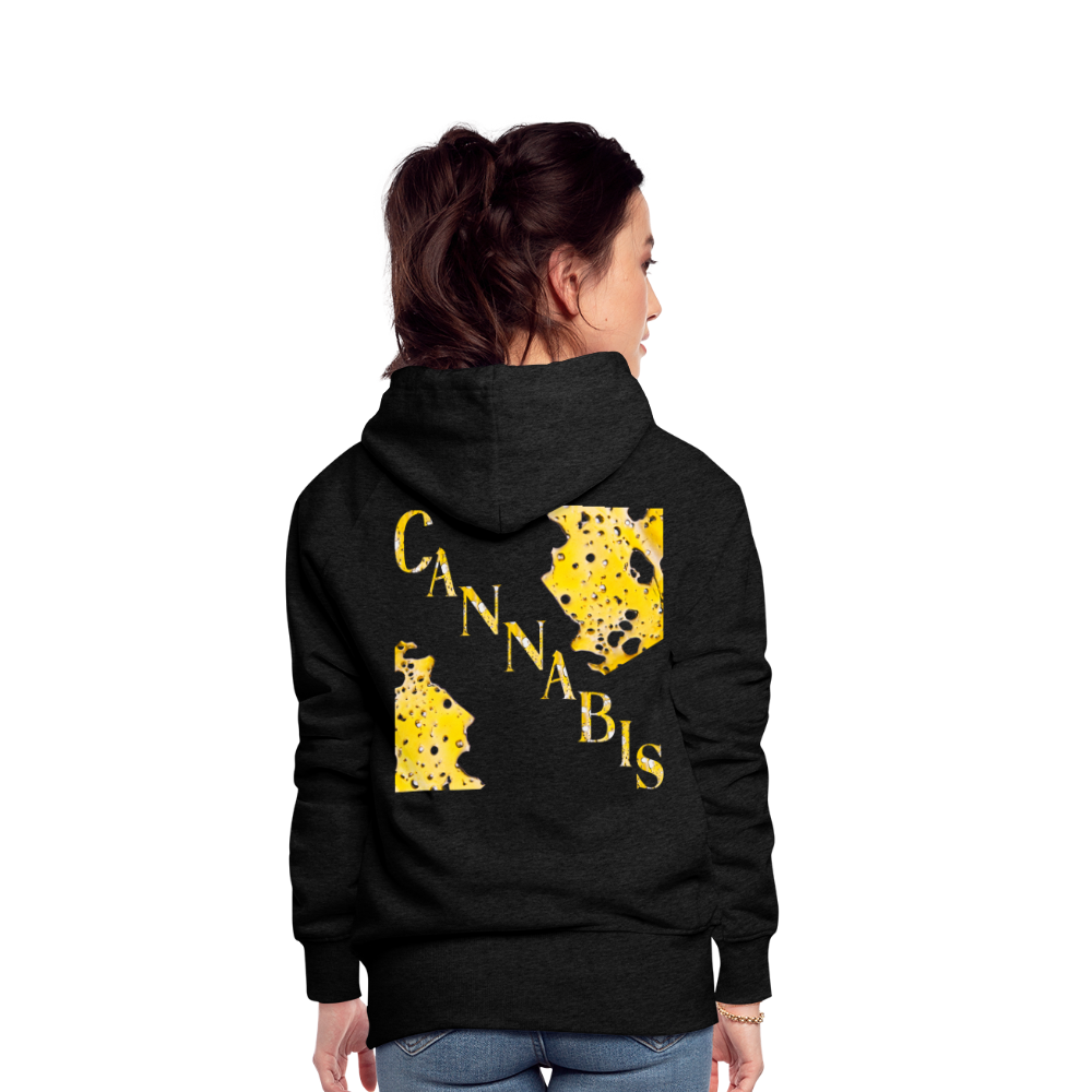 Dabbin On E'm Ladies Premium Hoodie - charcoal grey