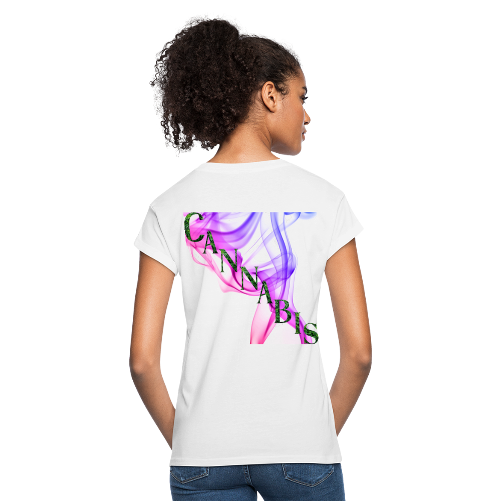 Most Valuable Cannabis Ladies Relaxed Fit T-Shirt - white