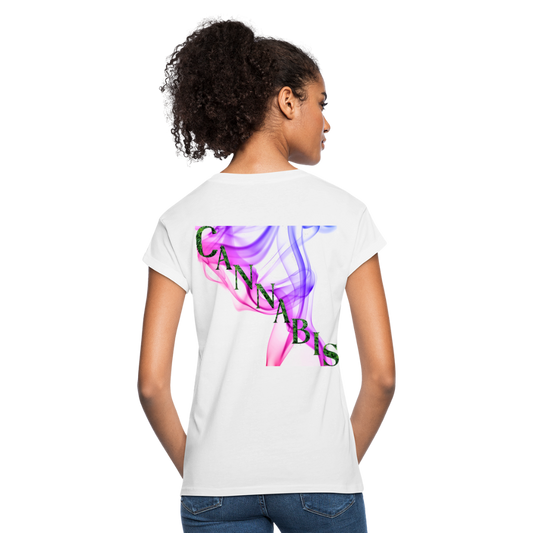 Most Valuable Cannabis Ladies Relaxed Fit T-Shirt - white