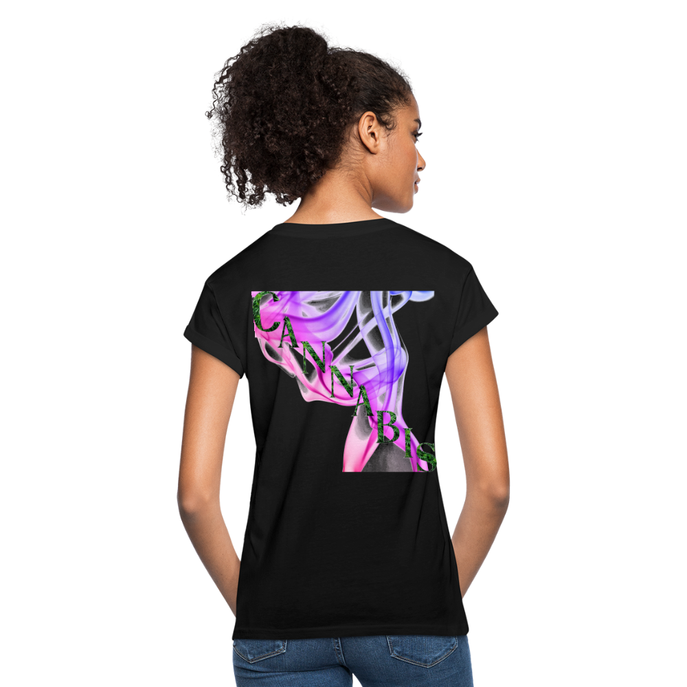 Most Valuable Cannabis Ladies Relaxed Fit T-Shirt - black