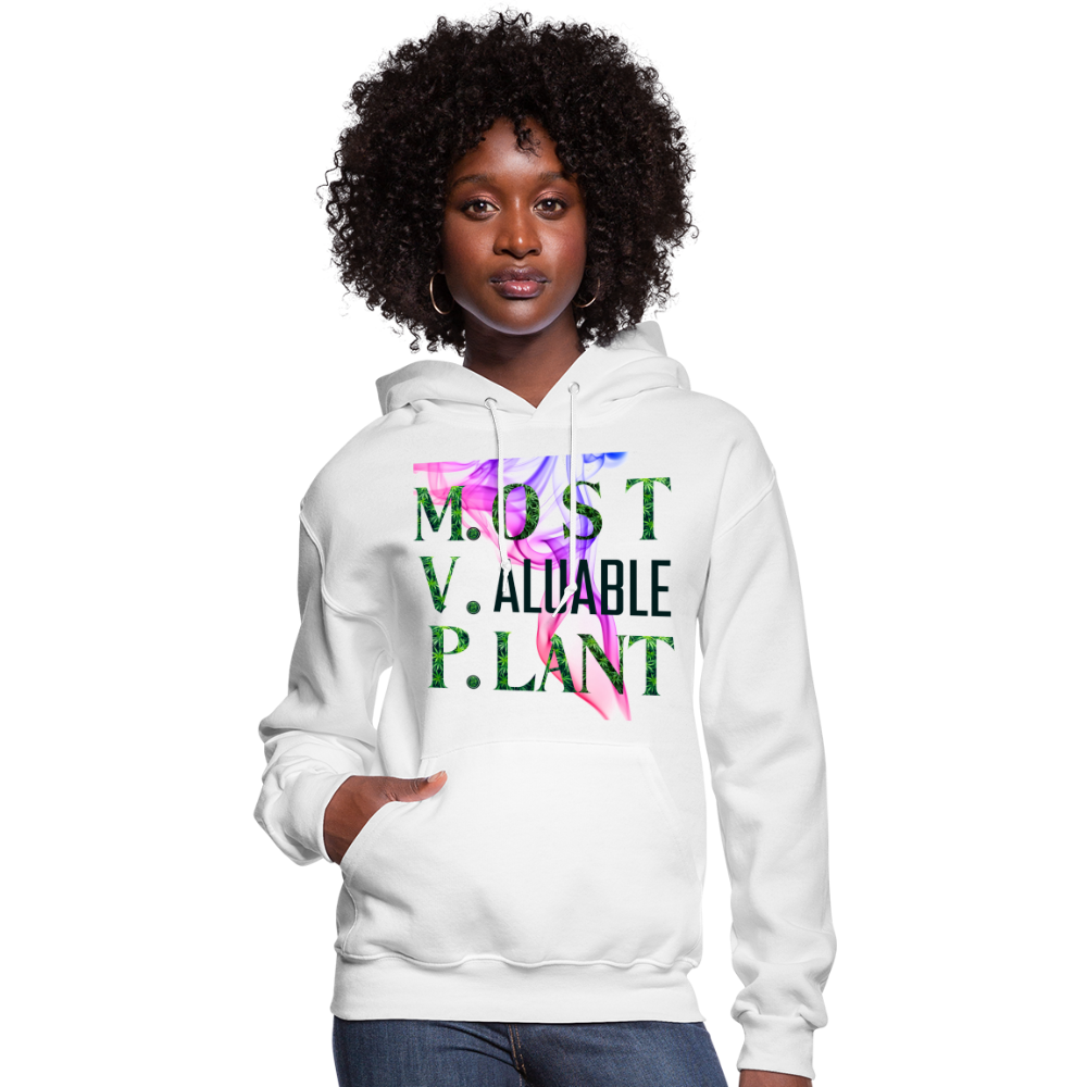 Most Valuable Plant Ladies Hoodie - white