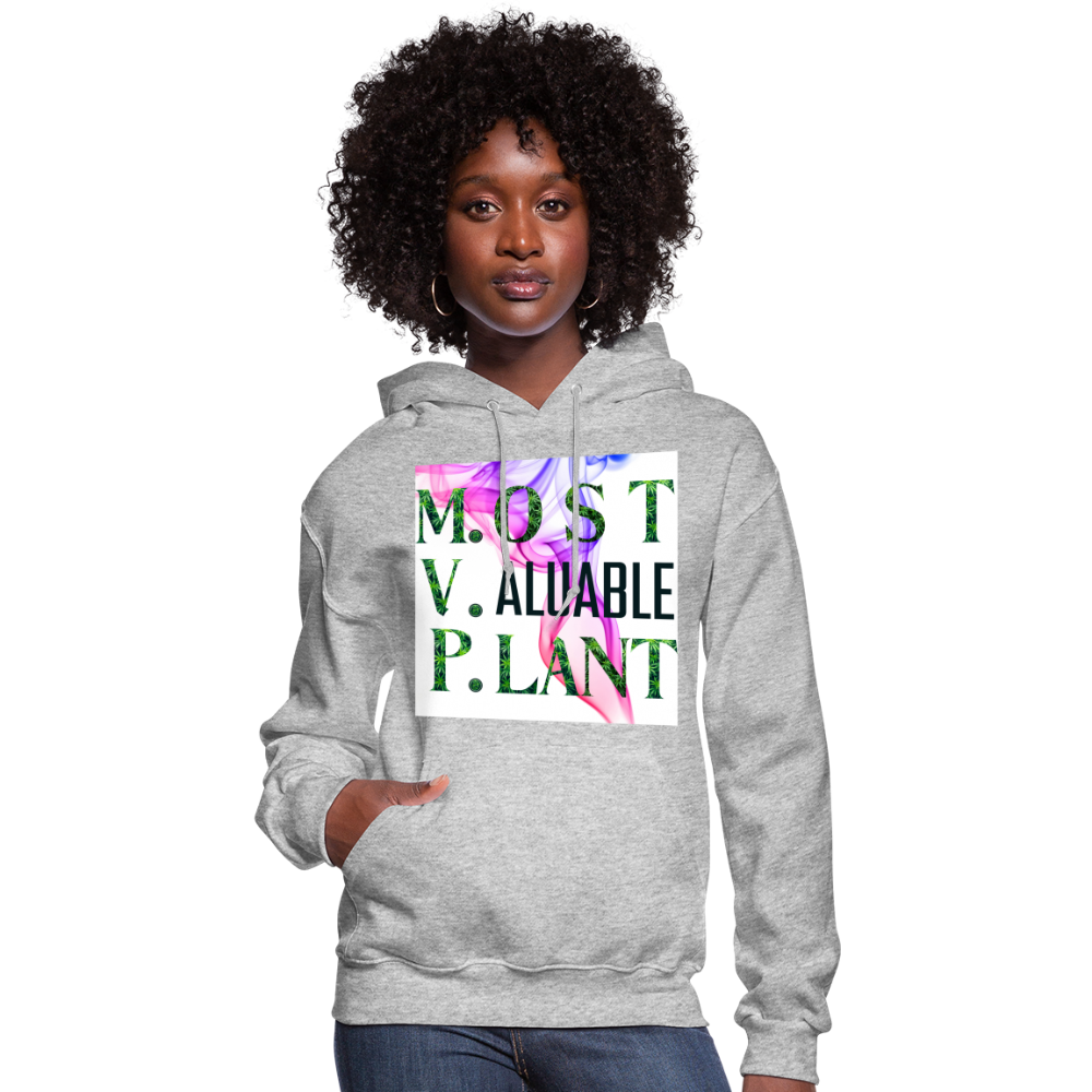 Most Valuable Plant Ladies Hoodie - heather gray