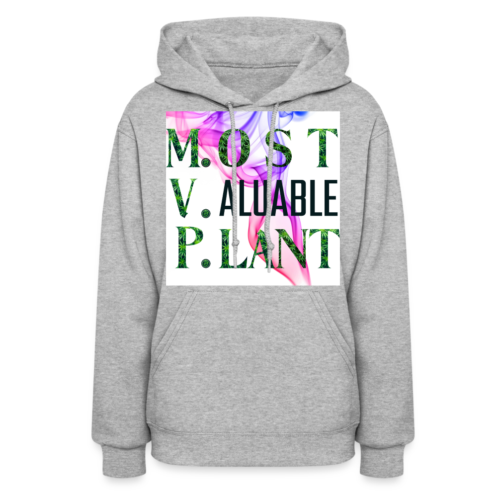 Most Valuable Plant Ladies Hoodie - heather gray