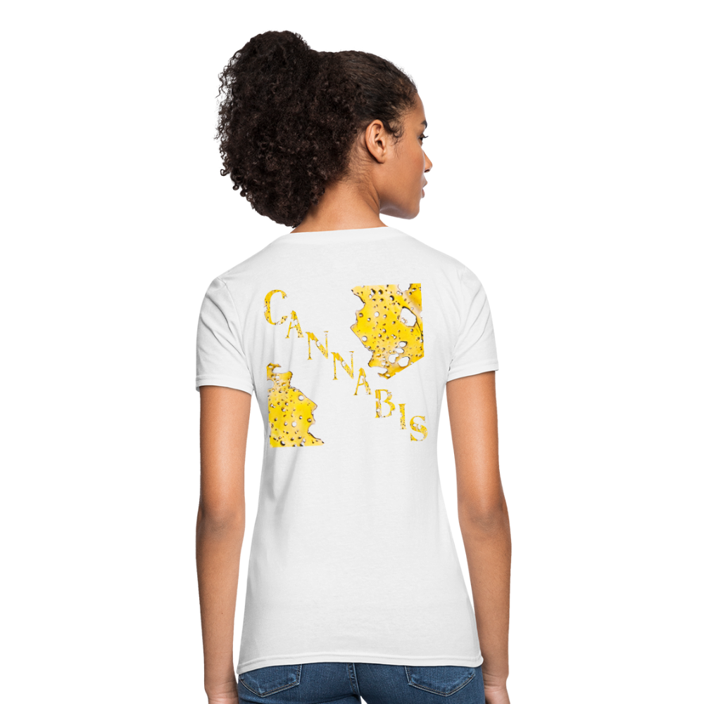 Dabbing On E'M Ladies T-Shirt - white