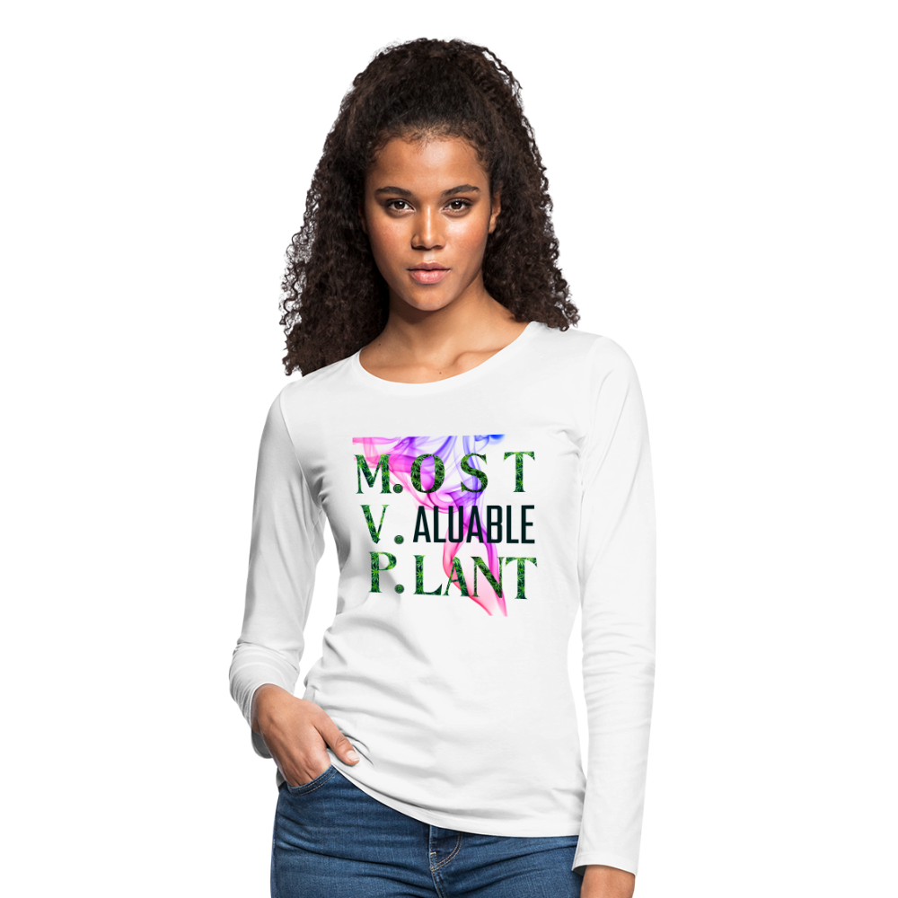 Most Valuable Ladies Long Sleeve T-Shirt - white