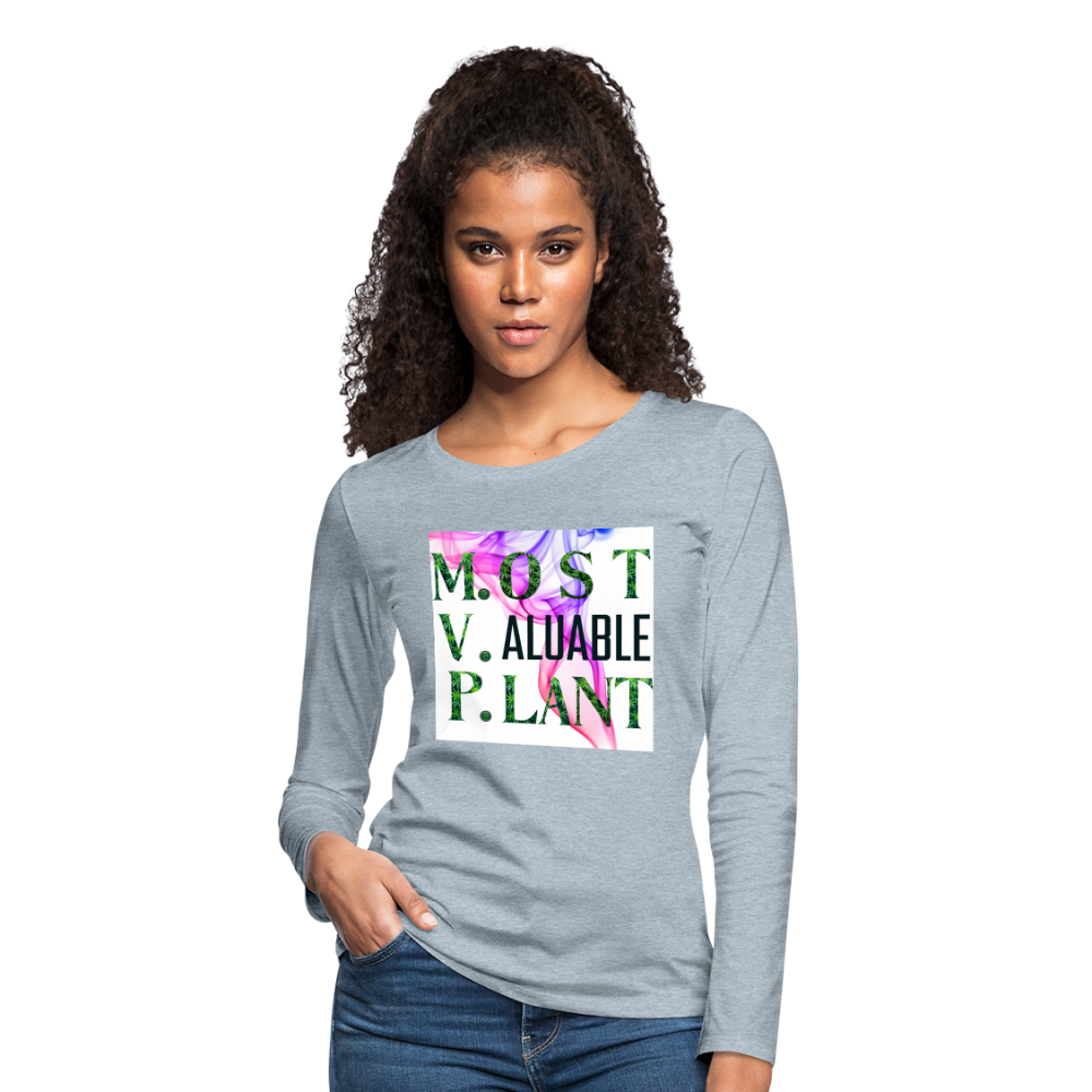Most Valuable Ladies Long Sleeve T-Shirt - heather ice blue