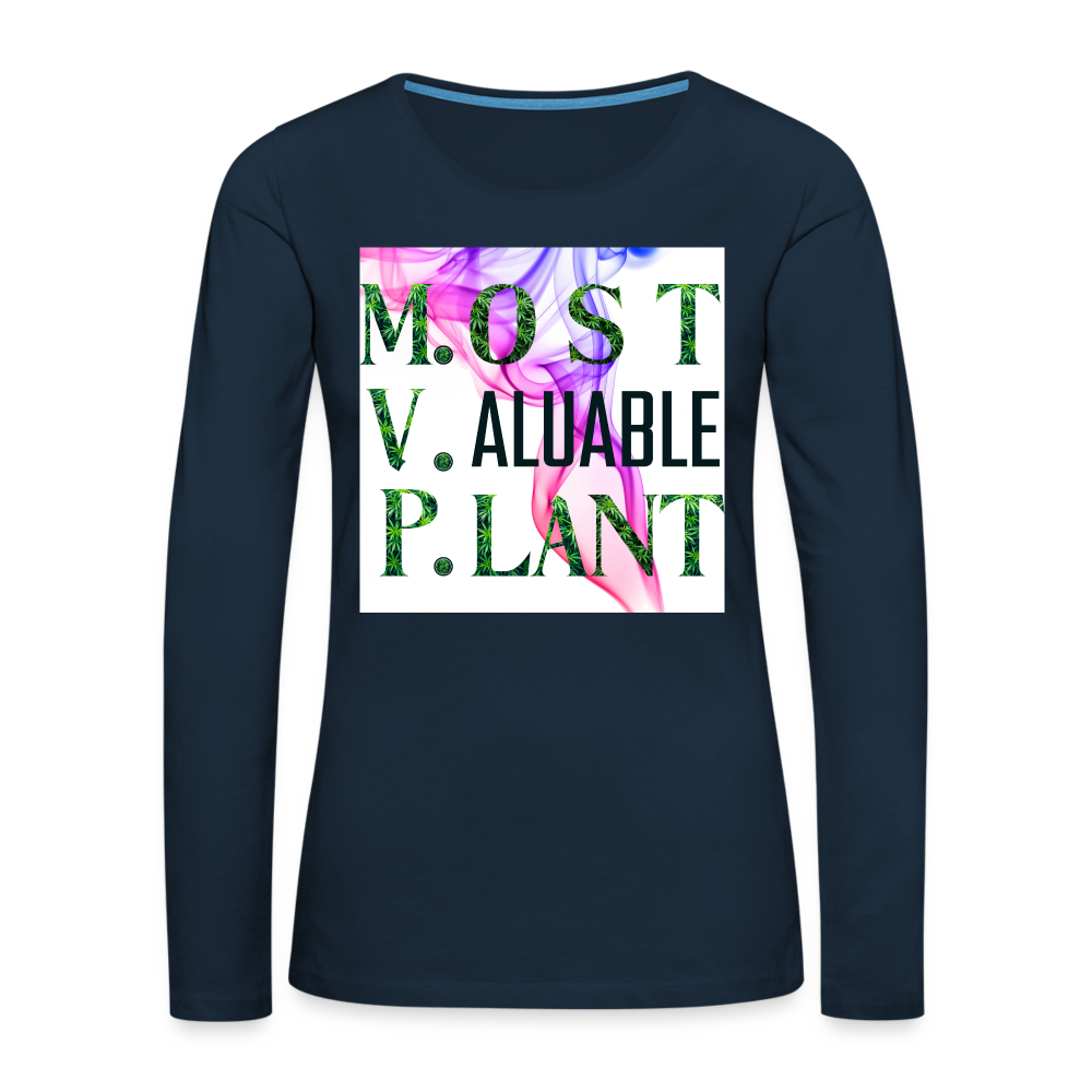 Most Valuable Ladies Long Sleeve T-Shirt - deep navy