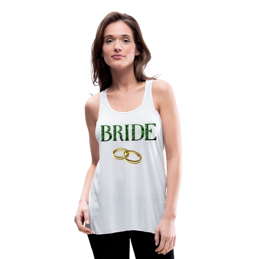 Cannabis Bride Flowy Tank Top - white