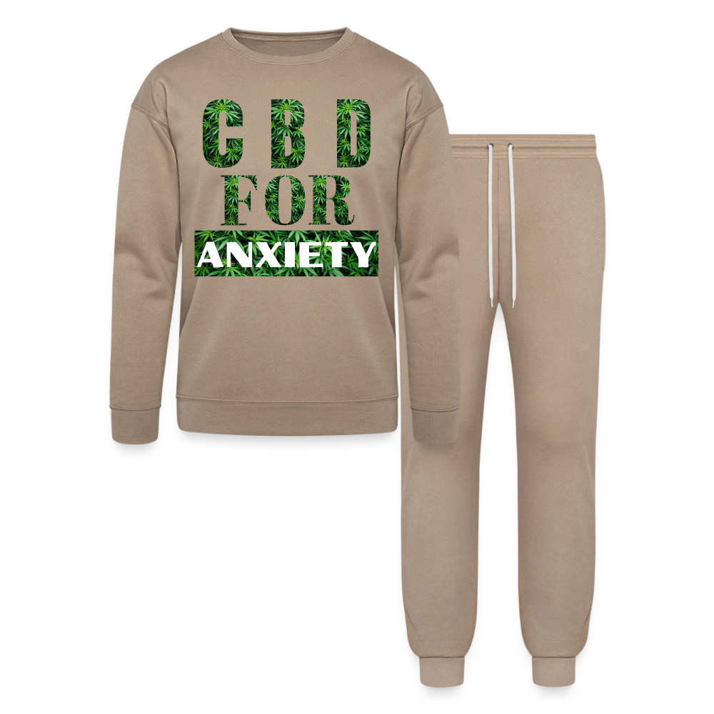 CBD For Anxiety Lounge Wear Set - tan