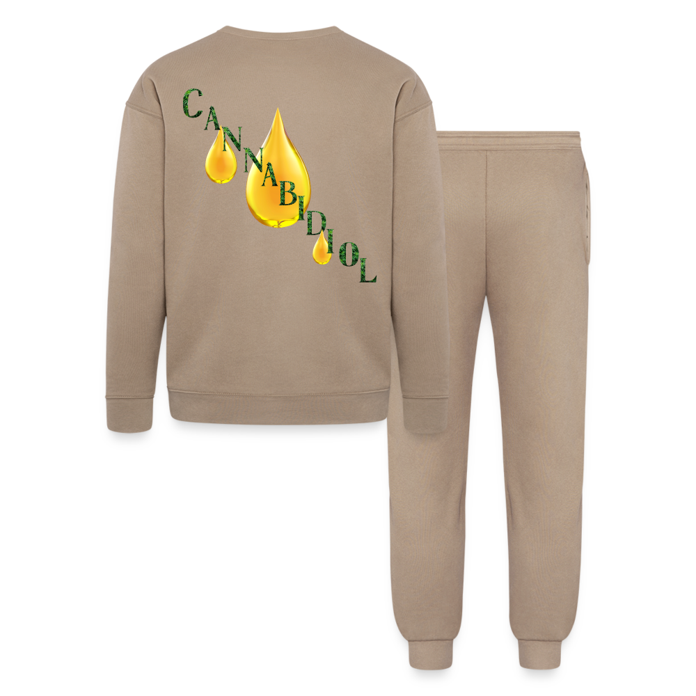 CBD For Anxiety Lounge Wear Set - tan