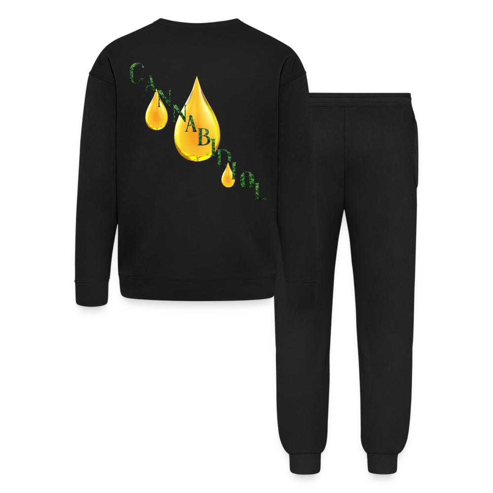 CBD For Anxiety Lounge Wear Set - black