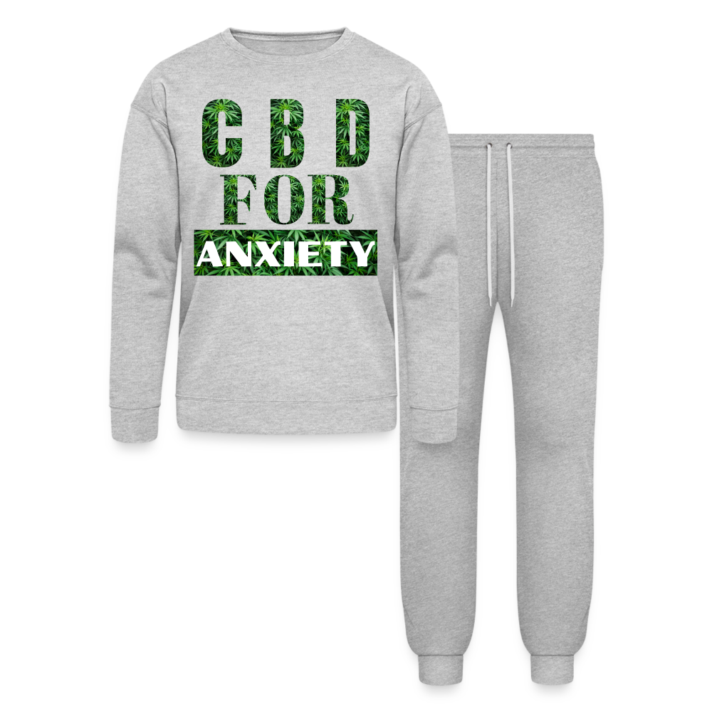 CBD For Anxiety Lounge Wear Set - heather gray