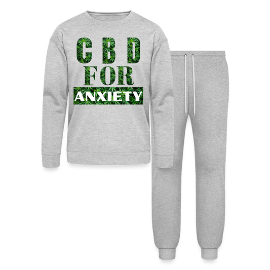 CBD For Anxiety Lounge Wear Set - heather gray