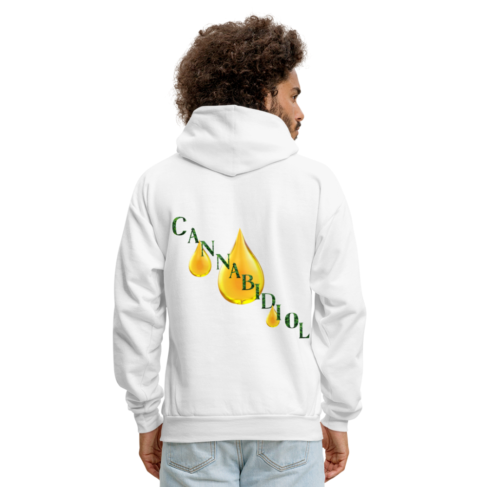 CBD For Chronic Pain Men's Hoodie - white