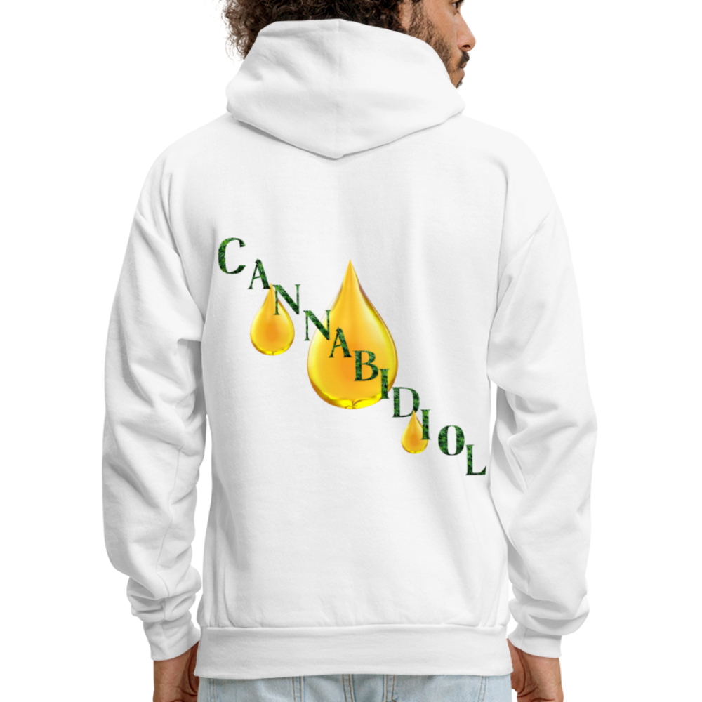 CBD For Chronic Pain Men's Hoodie - white