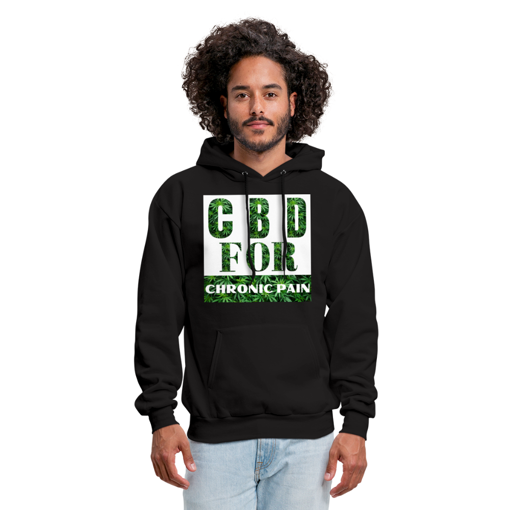 CBD For Chronic Pain Men's Hoodie - black
