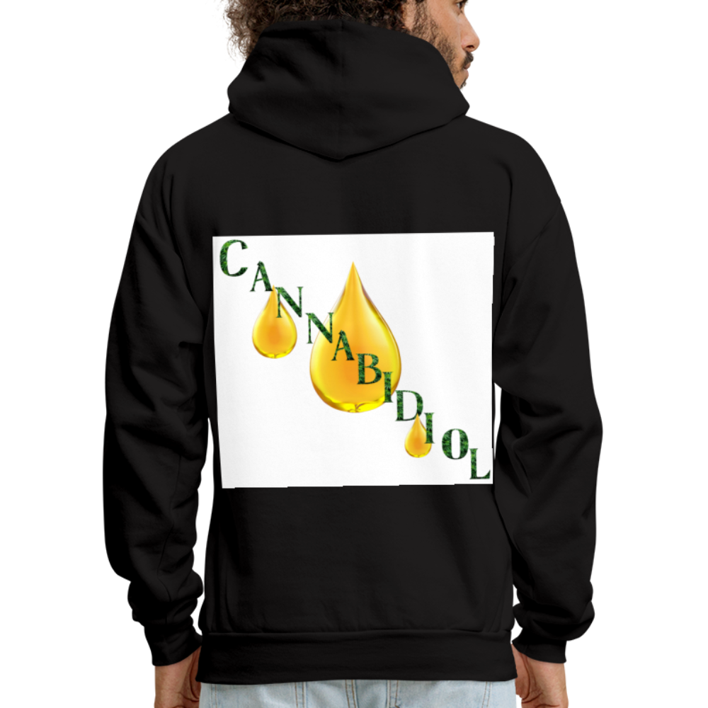 CBD For Chronic Pain Men's Hoodie - black