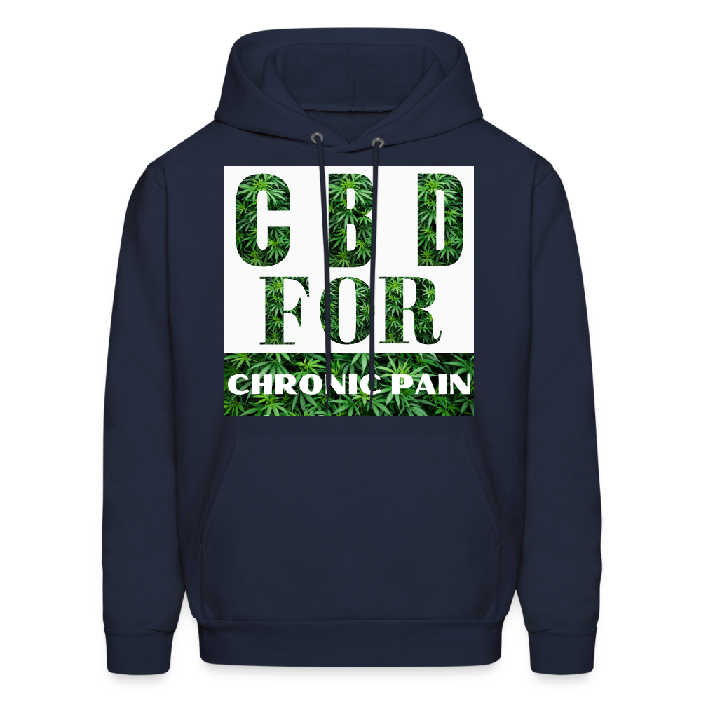 CBD For Chronic Pain Men's Hoodie - navy