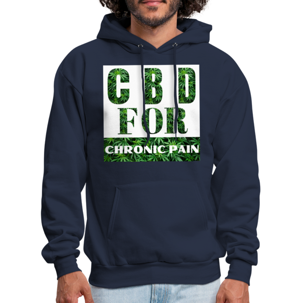 CBD For Chronic Pain Men's Hoodie - navy