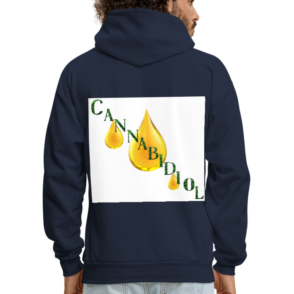CBD For Chronic Pain Men's Hoodie - navy