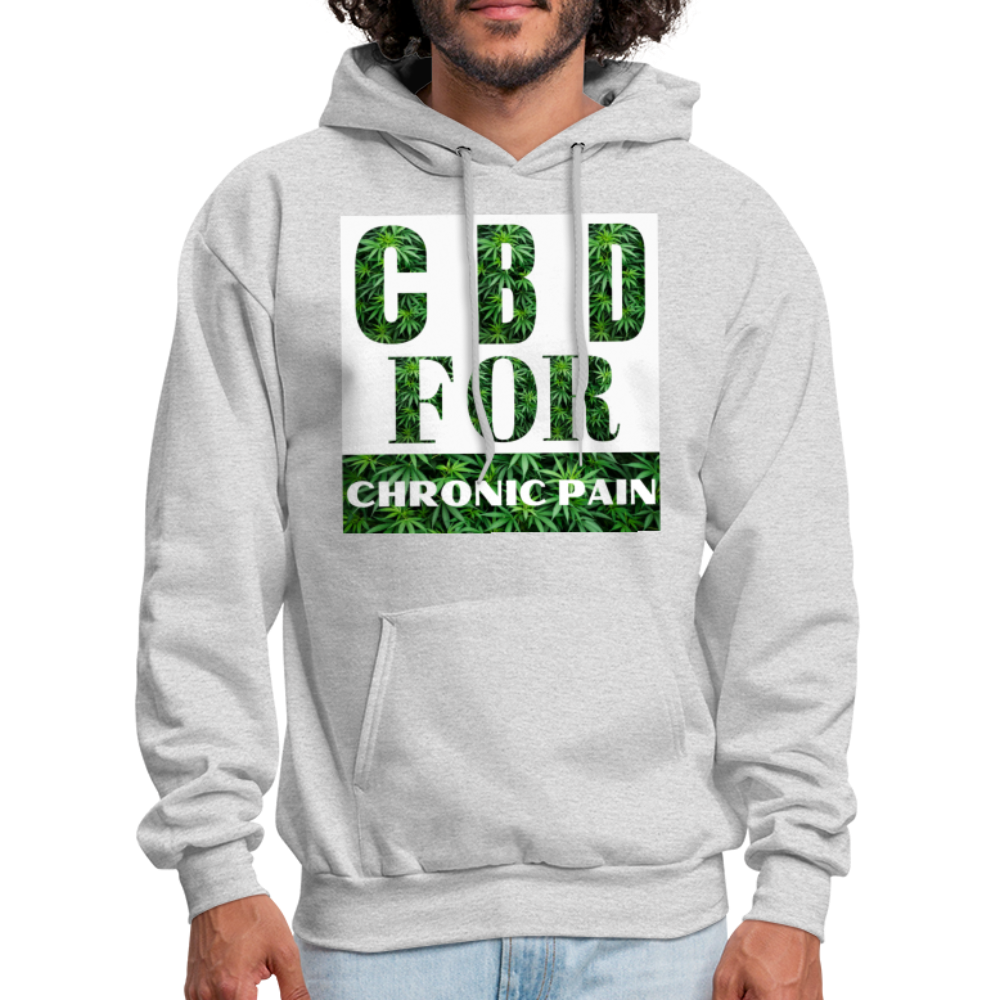 CBD For Chronic Pain Men's Hoodie - ash 