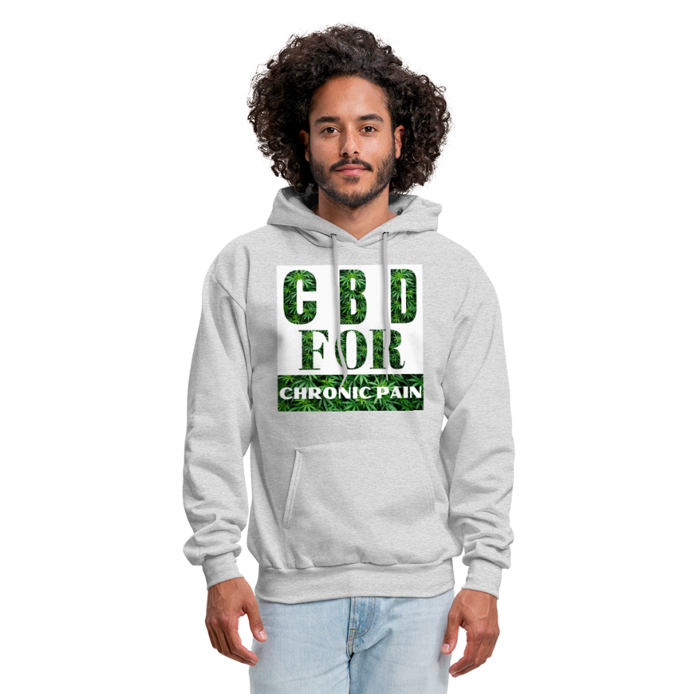 CBD For Chronic Pain Men's Hoodie - ash 