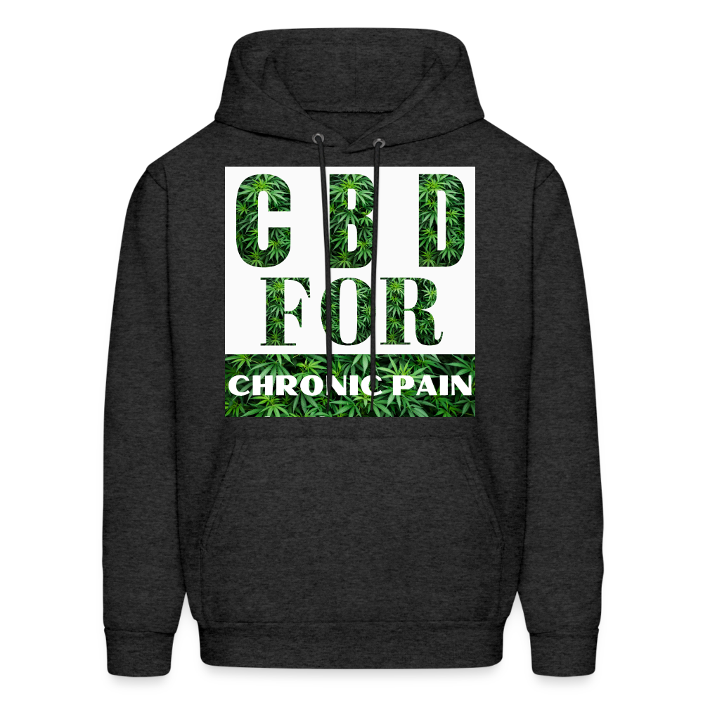 CBD For Chronic Pain Men's Hoodie - charcoal grey