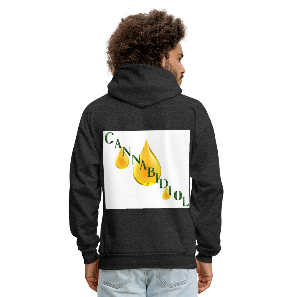 CBD For Chronic Pain Men's Hoodie - charcoal grey