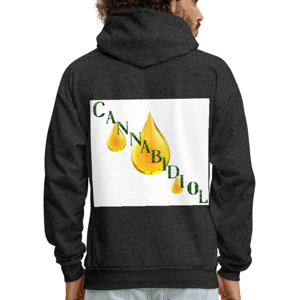 CBD For Chronic Pain Men's Hoodie - charcoal grey