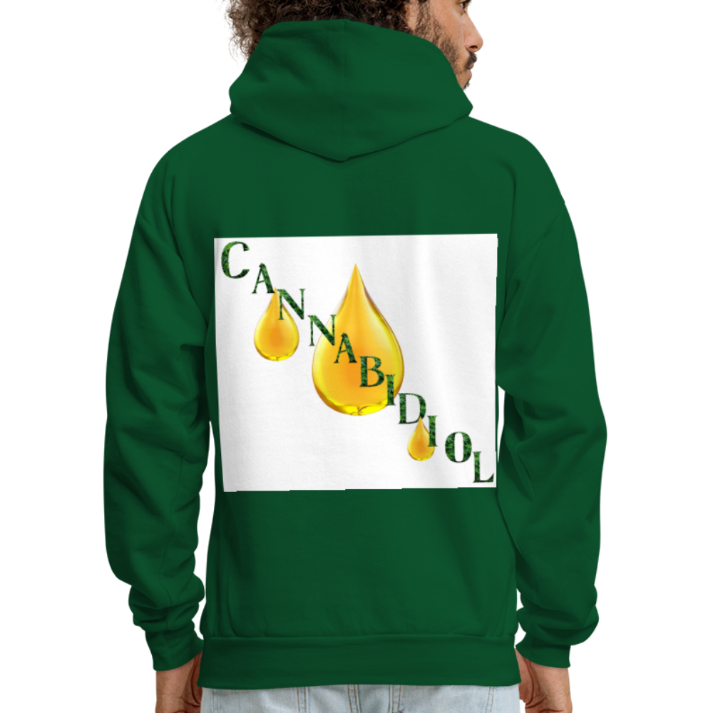 CBD For Chronic Pain Men's Hoodie - forest green