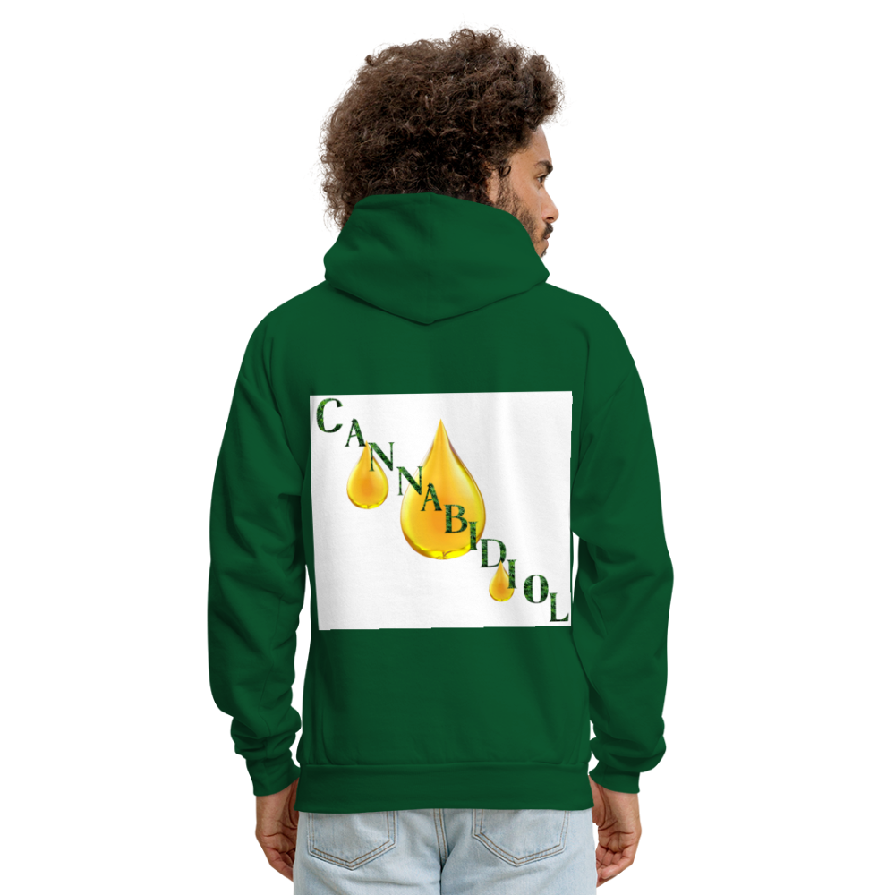CBD For Chronic Pain Men's Hoodie - forest green