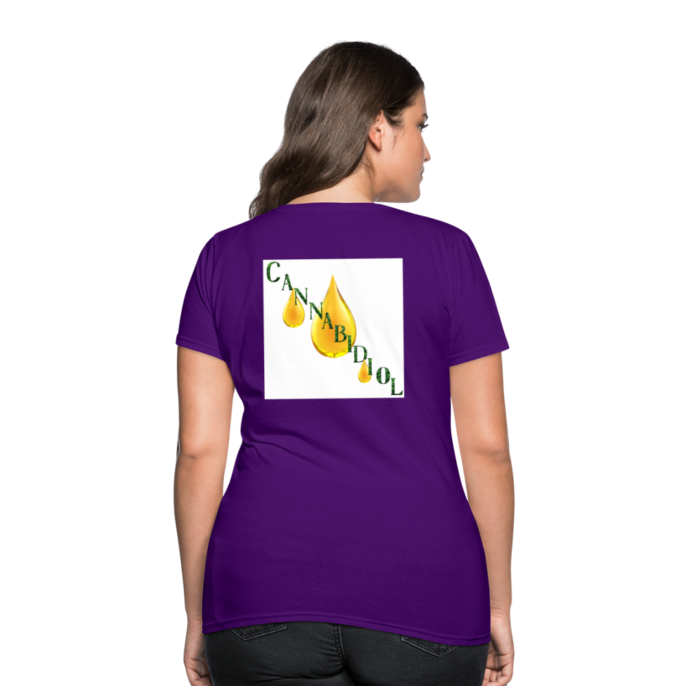 CBD For Chronic Pain Ladies T-Shirt - purple