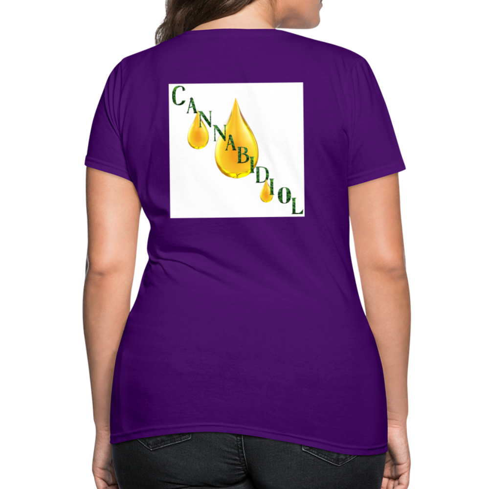 CBD For Chronic Pain Ladies T-Shirt - purple