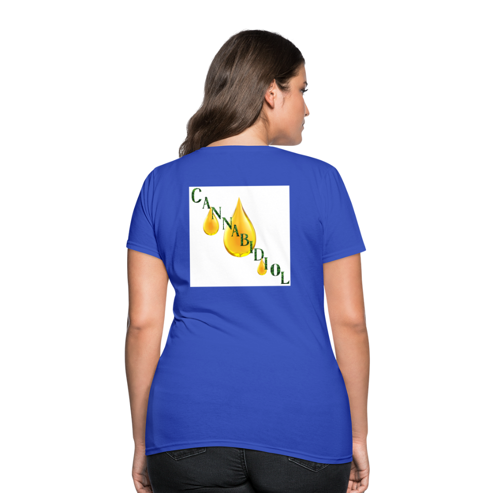 CBD For Chronic Pain Ladies T-Shirt - royal blue