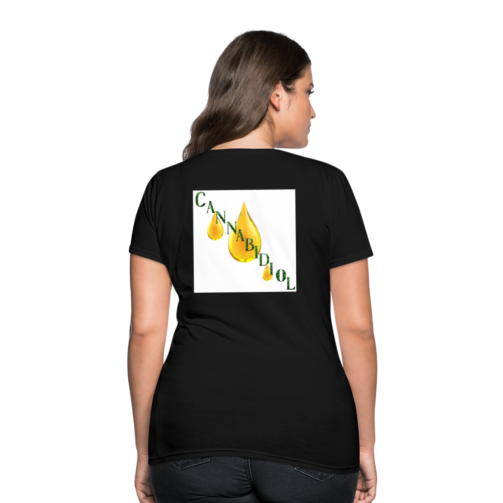 CBD For Chronic Pain Ladies T-Shirt - black