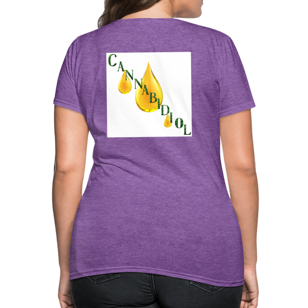 CBD For Chronic Pain Ladies T-Shirt - purple heather