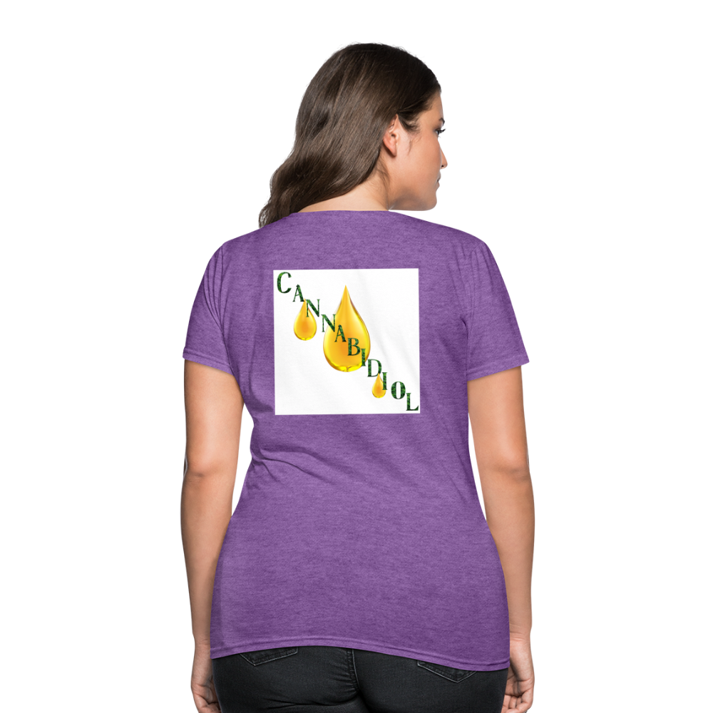 CBD For Chronic Pain Ladies T-Shirt - purple heather