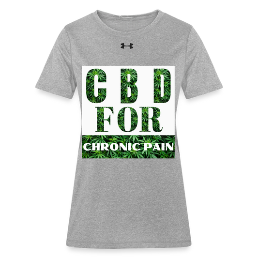 CBD For Chronic Pain Under Armour Ladies Locker T-Shirt - heather gray