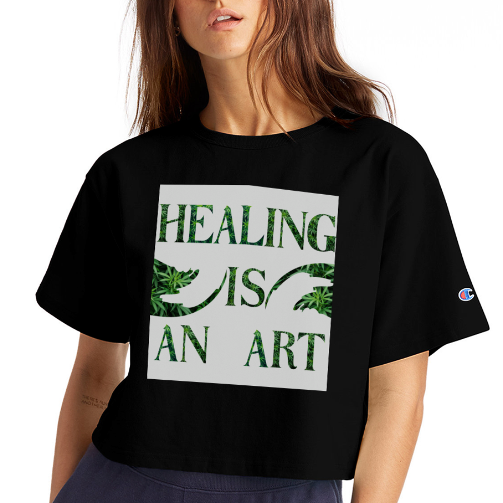 Champion Women’s Cropped T-Shirt - black