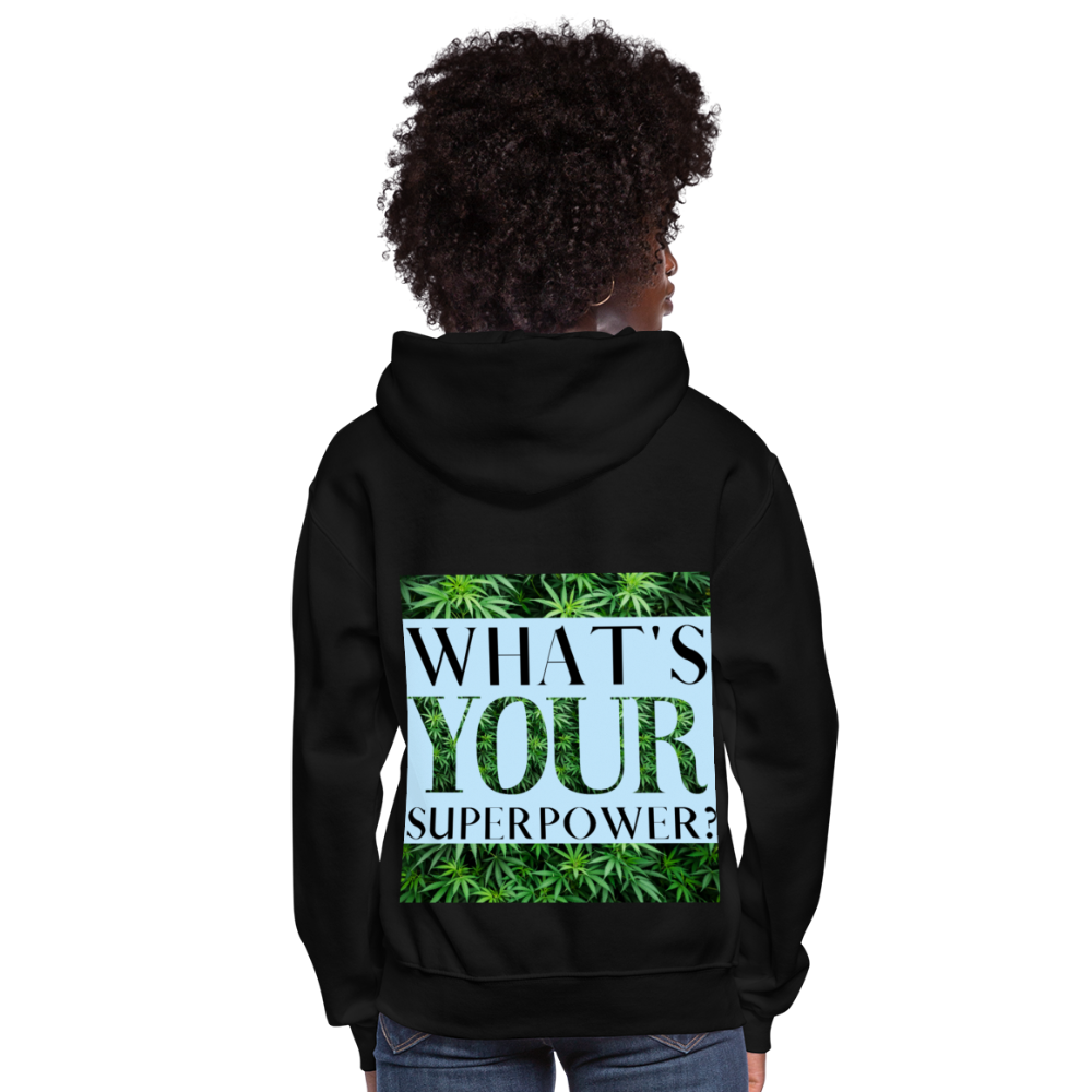 I'm A Cannabis Boss Mom Ladies Hoodie - black