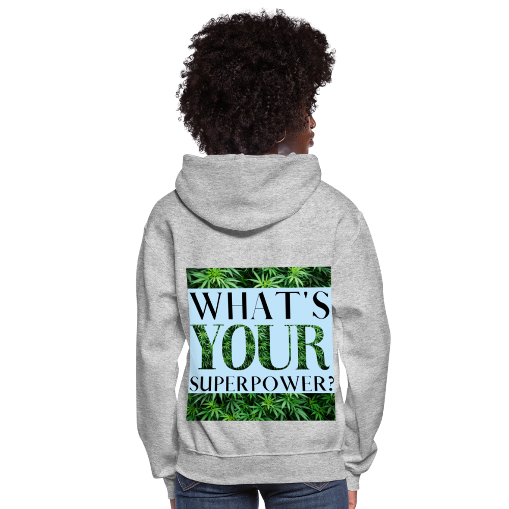 I'm A Cannabis Boss Mom Ladies Hoodie - heather gray